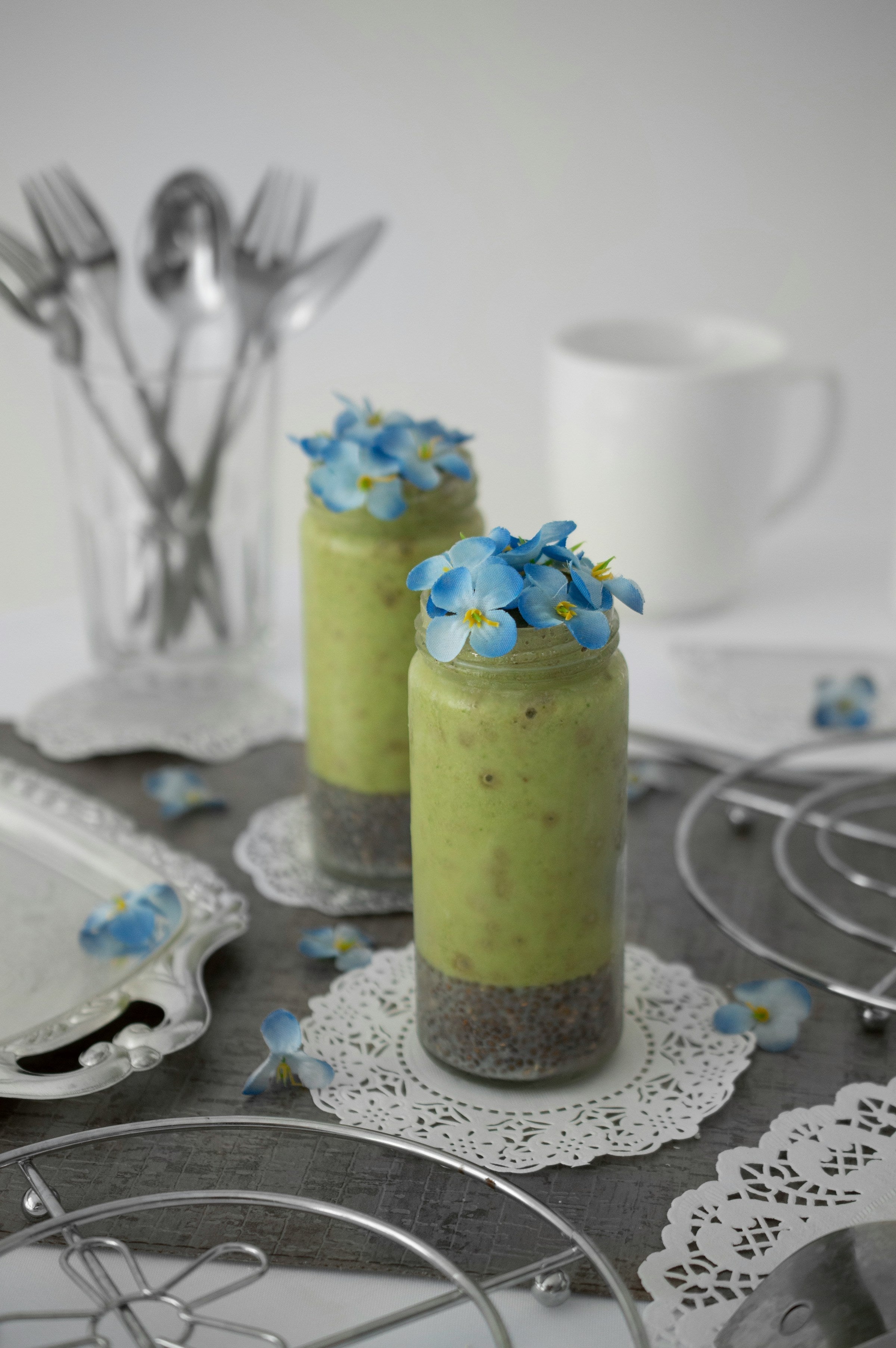 Iced Coconut Chia Matcha