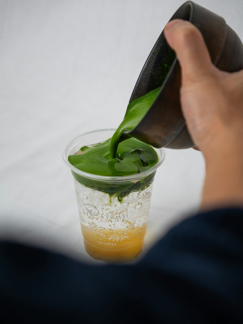 Iced Coconut Mango Matcha
