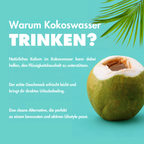 warum Kokoswasser? AV8 Original Kokoswasser-Drink liefert natürliche Hydration, enthält von Natur aus Elektrolyte und kalorienarm