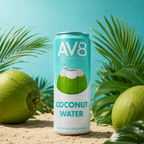 AV8 original Kokoswasser-Drink 330ml Dose – Kokoswasser-Drink, nicht aus Konzentrat, aus Vietnam