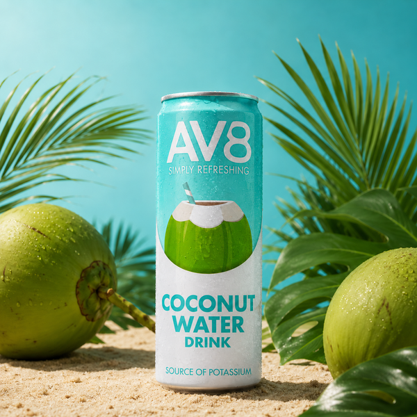 AV8 original Kokoswasser-Drink 330ml Dose – Kokoswasser-Drink, nicht aus Konzentrat, aus Vietnam
